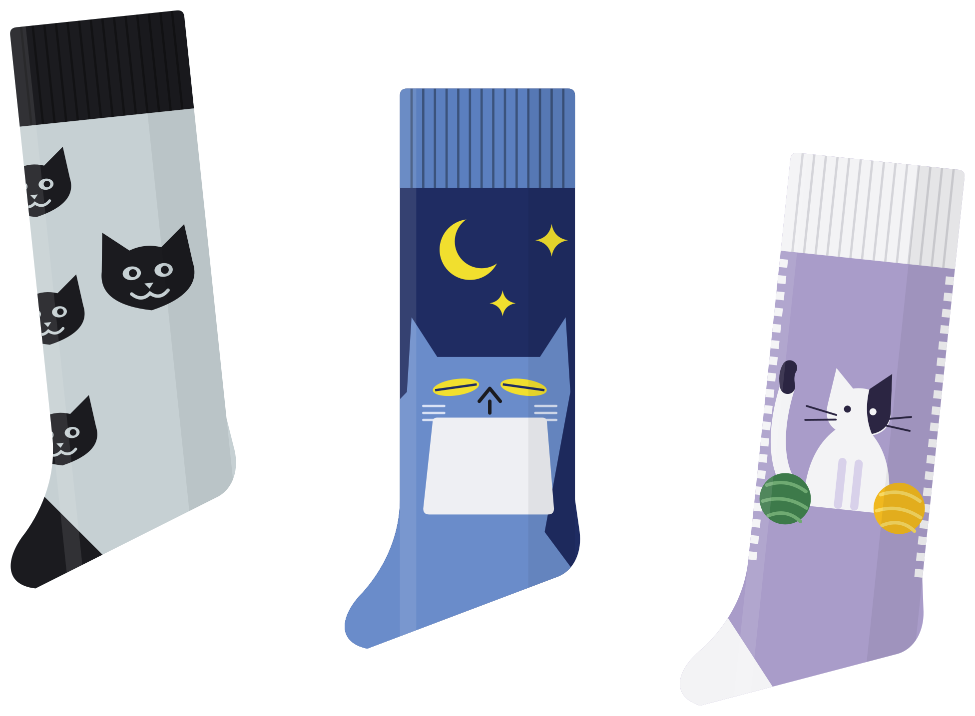 Purrs cat socks set